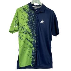 JOOLA Sygma Competiton Polo Shirt Mens Large Blue Green Performance Pickleball